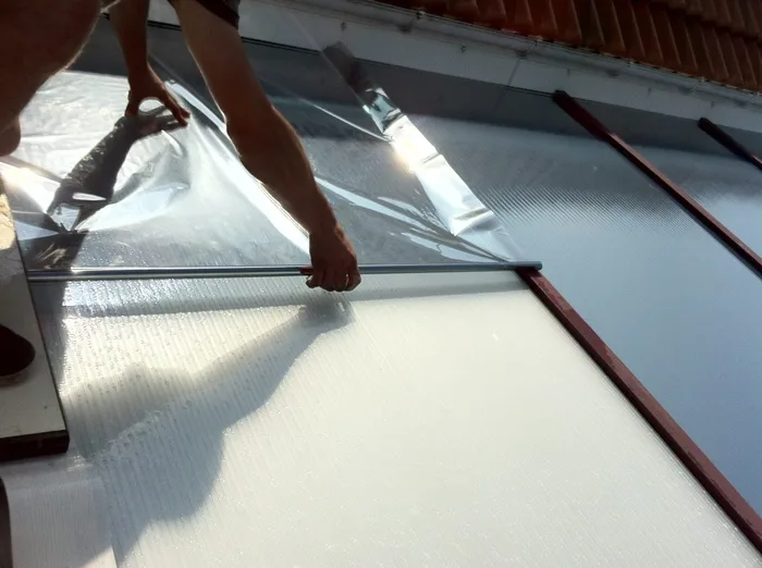 Pose en cours — Film solaire