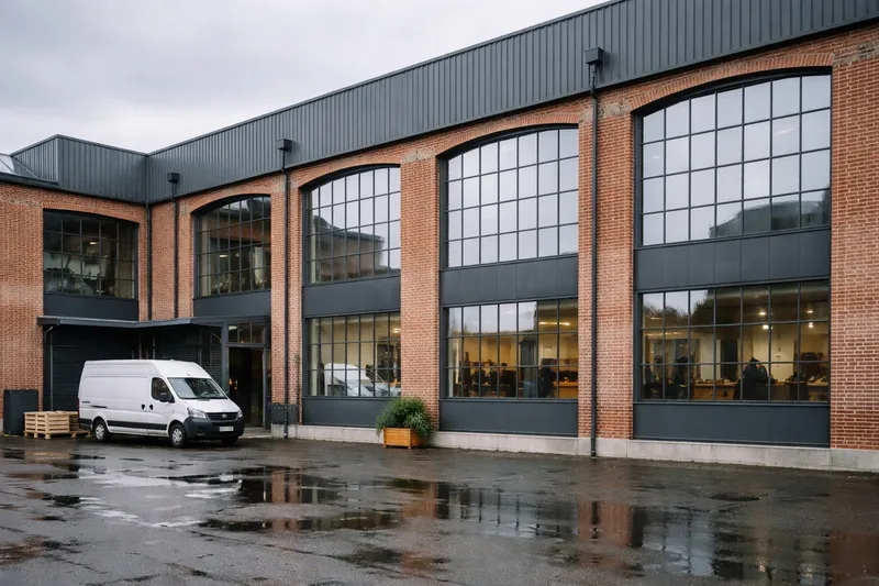 Film solaire sur bâtiment industriel tertiaire