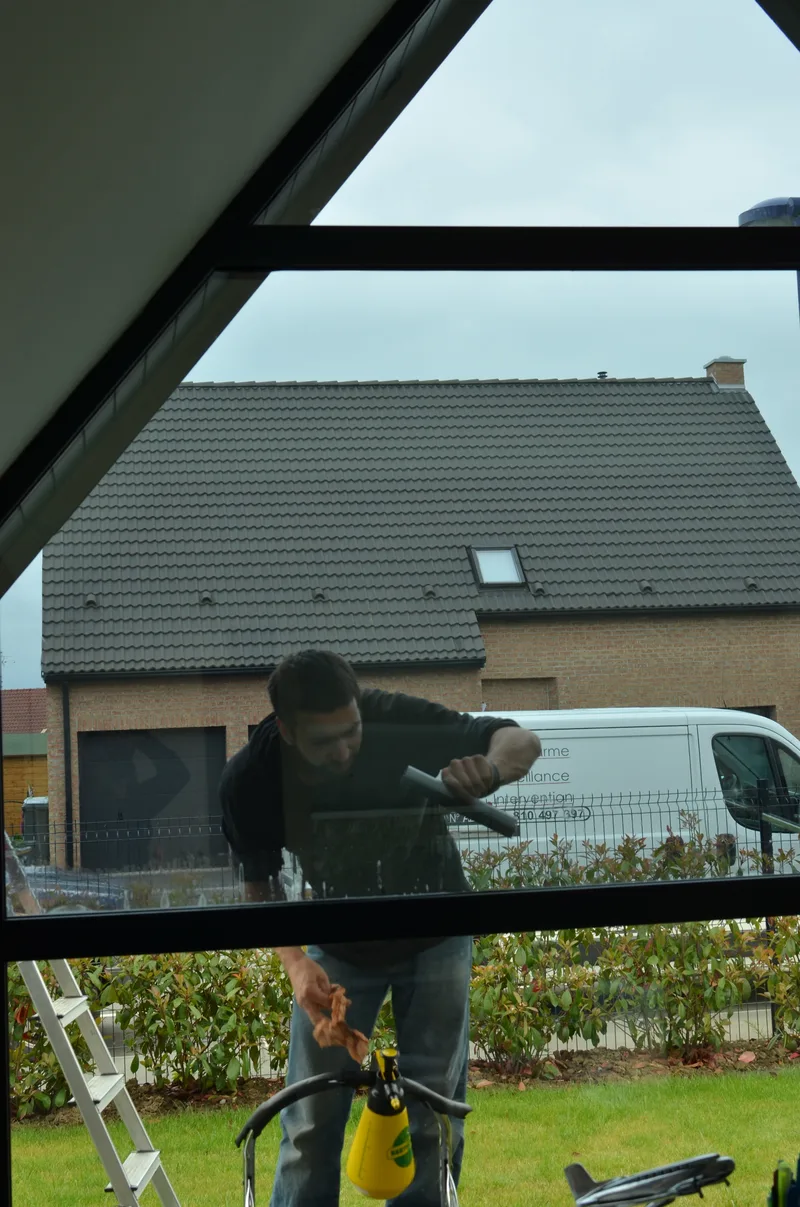 Pose film miroir — Véranda particulier